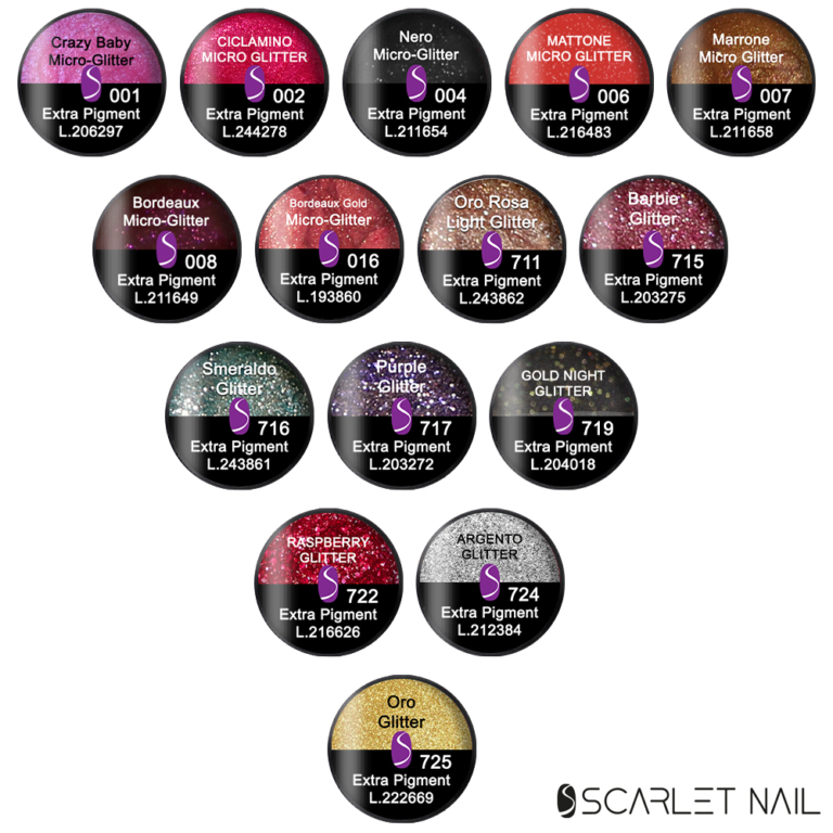 Set 15 Color Gel Glitter