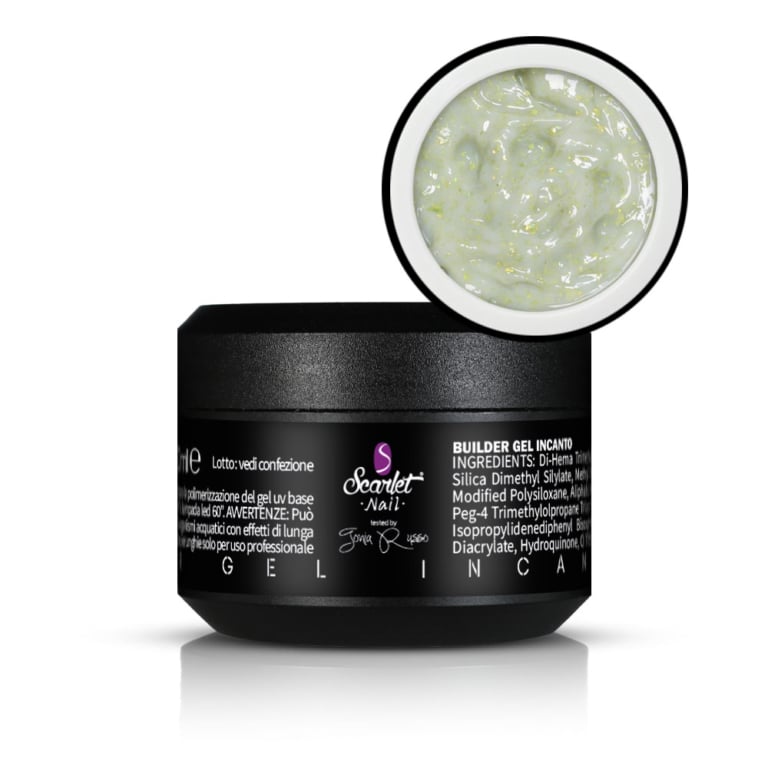 builder gel incanto giallo 30 ml scarlet nail