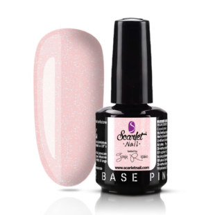 Rubber Base Soak Off Cover Pink Holo 8 ml