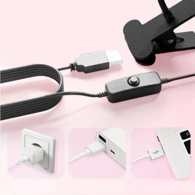 Mini Lampada Led 3w con Pinza Black - immagine 2