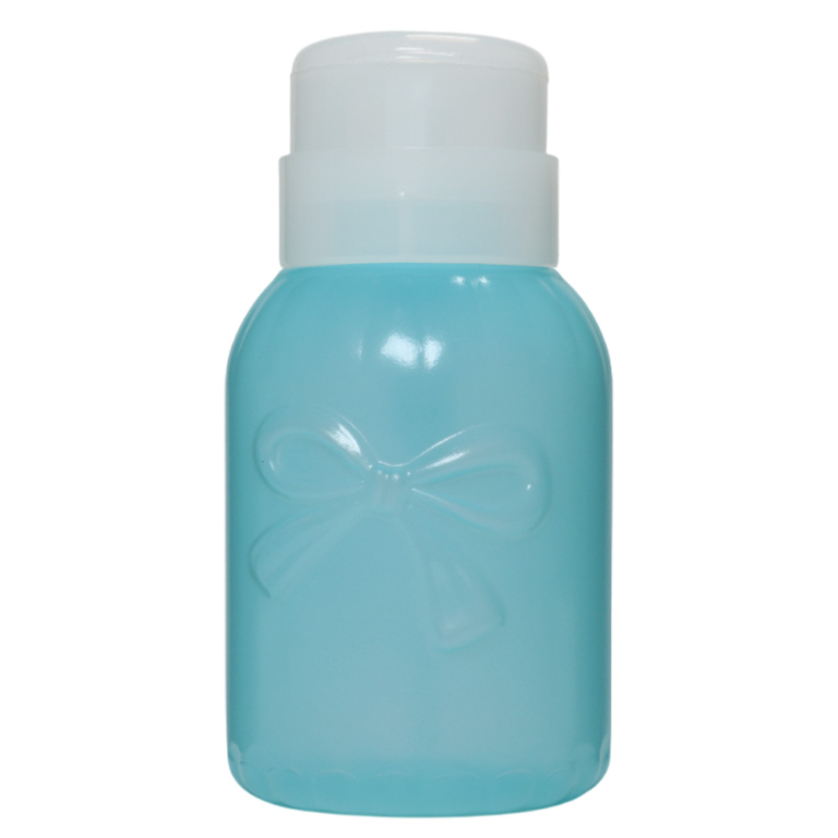 Pump dispenser antigoccia azzurro