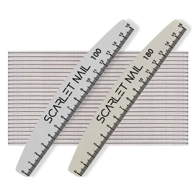 set 25 lime trapezio 100 180 scarlet nail