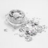 stagnola nail art silver