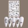 stickers natale 5d cod 18 tempo black gold