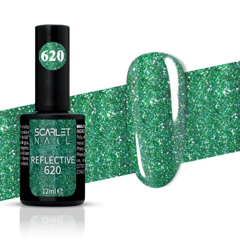 smalto semipermanente reflective 620 scarlet nail 12 ml