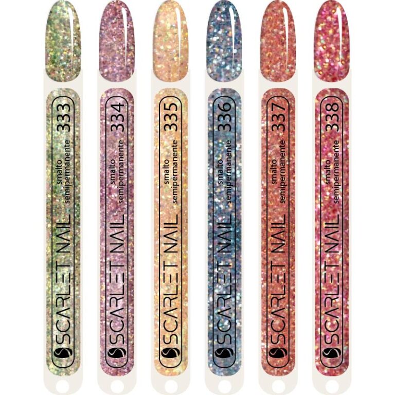disco glitter collection tips esposizione con colore