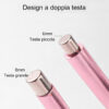 magnete cat eye pens con sfera doppia testa pink