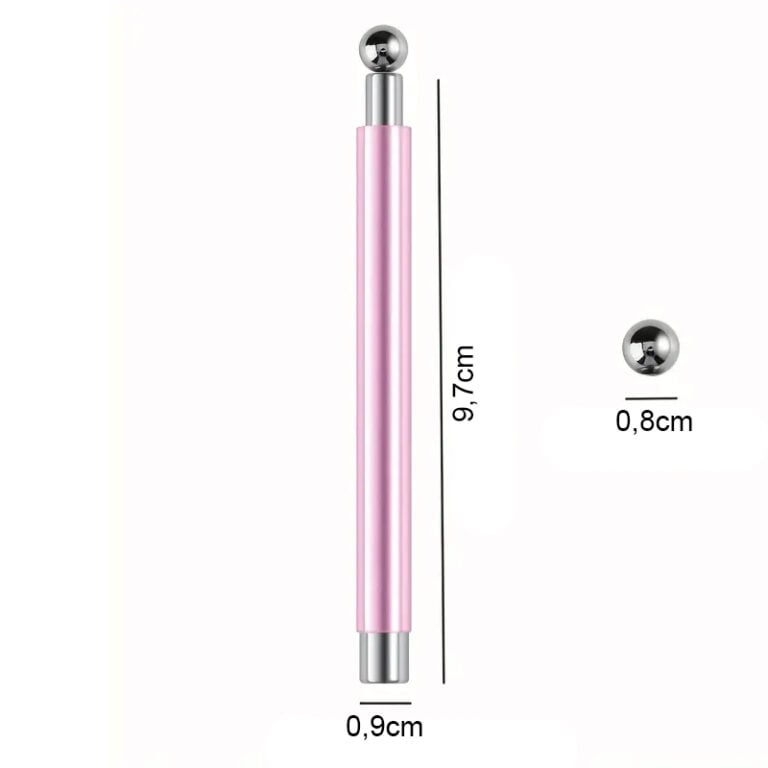 magnete cat eye pens con sfera rosa