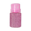 pump dispenser antigoccia pink glitter