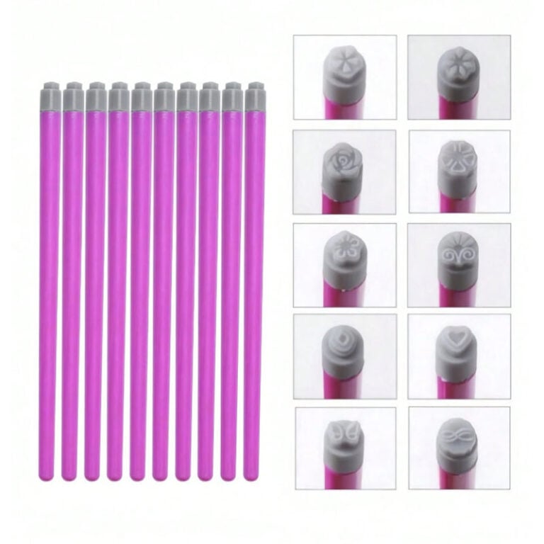 set 10 pennelli stamping nail art