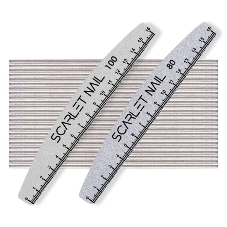 set 25 lime trapezio 80 100 scarlet nail