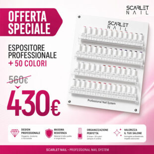 Espositore da Parete con 50 Smalti PRO-LINE