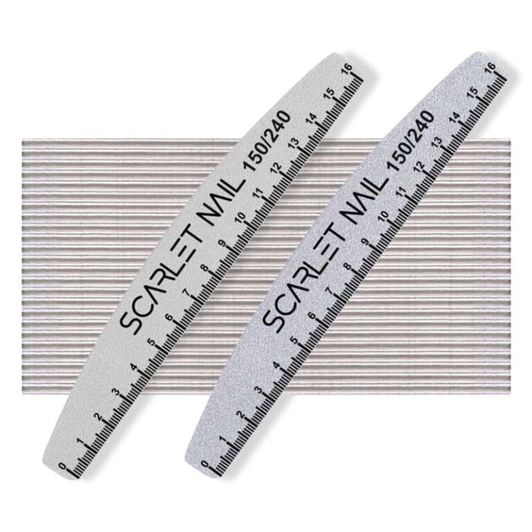 set 25 lime trapezio 150 240 scarlet nail